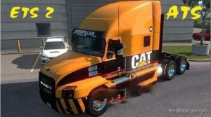 CAT Skin For Mack Anthem From SCS for American Truck Simulator