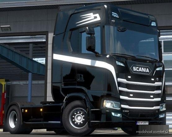 Black X White Scania S Skin for Euro Truck Simulator 2