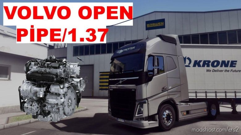 Volvo FH16 Open Pipe Engine Sounds [1.37.X] for Euro Truck Simulator 2