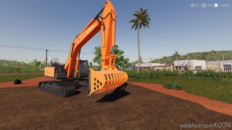 Screen Bucket For Hitachi Excavators V0.6 for Farming Simulator 19