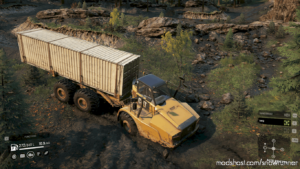 SnowRunner Addon Mod: CAT 745C Able To Carry Large Containers (Image #2)