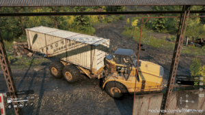 SnowRunner Addon Mod: CAT 745C Able To Carry Large Containers (Image #3)