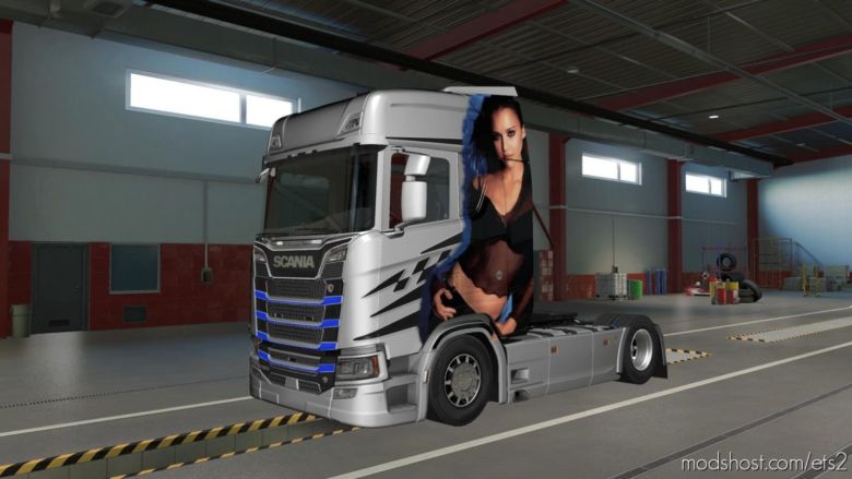Jessica Alba Paintjob For Scania S 2016 for Euro Truck Simulator 2