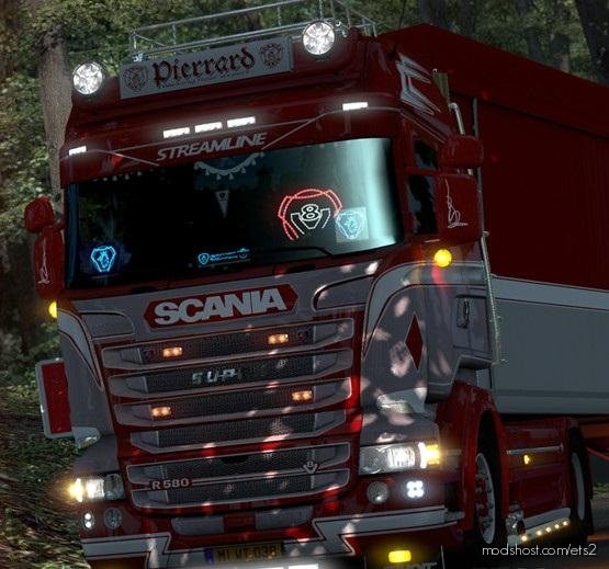 Pierrard Transport Skin For Rjl’s Scania 6-Series Highline for Euro Truck Simulator 2