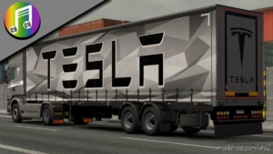 ETS2 Tesla Mod: Truck & Trailer Skin (Image #2)