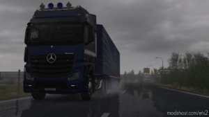 Realistic Rain V3.5.1 [1.37] for Euro Truck Simulator 2