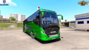 ETS2 Scania Mod: NEW Scania Touring BUS + Interior V1.6 1.37.X (Image #4)