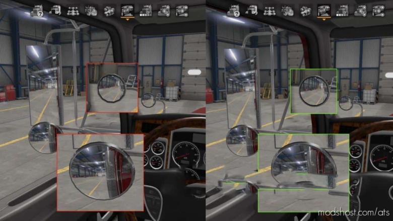 Aesthetic Improvement Of Interiors V1.2.1 for American Truck Simulator