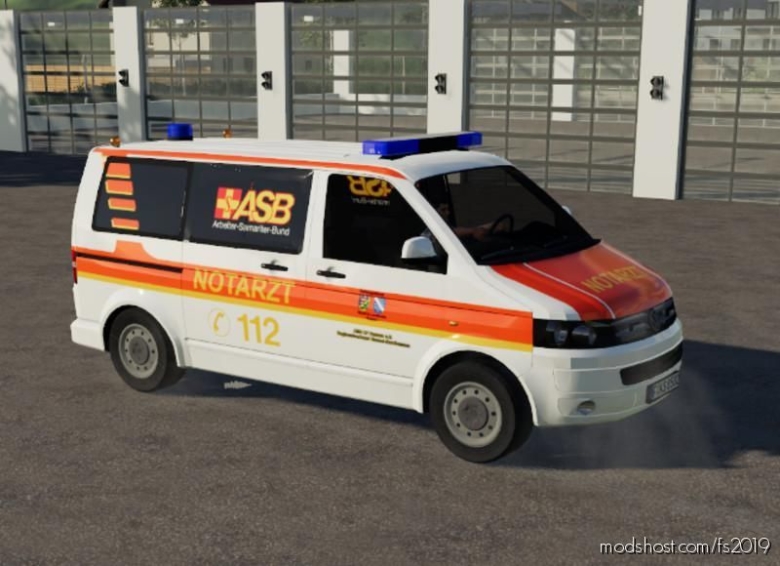 ASB Emergency Doctor VW T5 By Sosi-Modding for Farming Simulator 19
