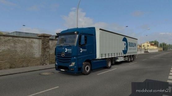 Rudolph Logistics Combo Skin Actros MP4 for Euro Truck Simulator 2