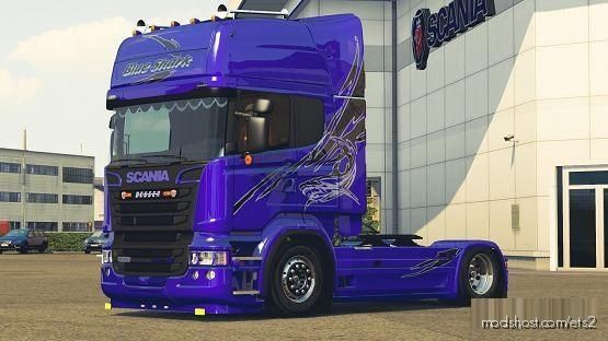 Scania Blue Shark For Fred Scania for Euro Truck Simulator 2