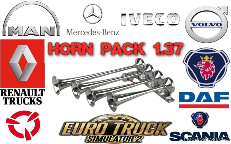 Horn Pack [1.37] for Euro Truck Simulator 2