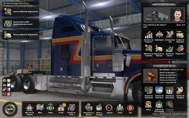 Profile American Truck Simulator 2 Original [1.38] for American Truck Simulator