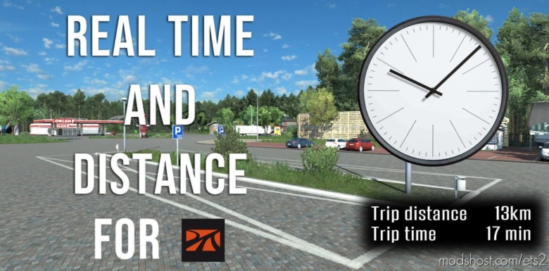 Real Time And Distance For Promods for Euro Truck Simulator 2