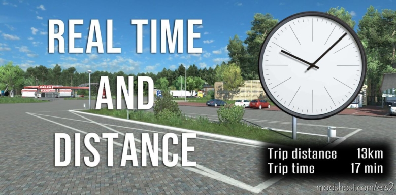 Real Time And Distance for Euro Truck Simulator 2