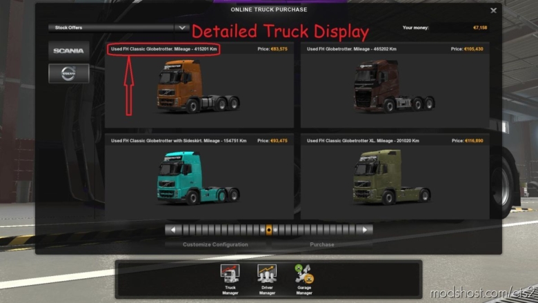 Used Truck Dealer And Used Trucks In Quickjob for Euro Truck Simulator 2