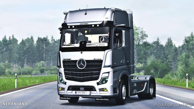 Mercedes Benz NEW Actros 2020 Mirror CAM [1.37] for Euro Truck Simulator 2