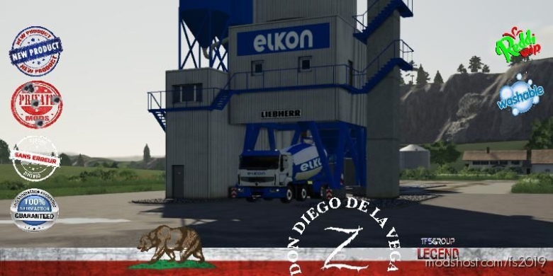 Centrale À Béton Elkon V1.5 for Farming Simulator 19