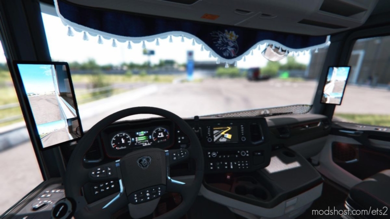 Mirror Cams For Nextgen Scania R/S [1.38] for Euro Truck Simulator 2
