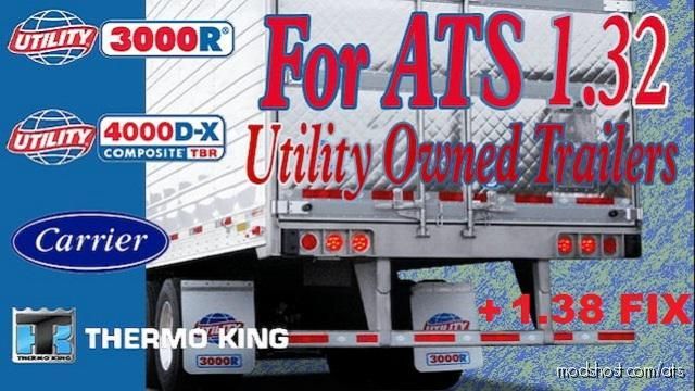 Utility 3000R/4000D-X Owned Trailer + [1.38] FIX for American Truck Simulator