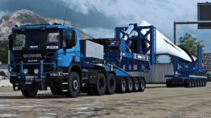 ETS2 Trailer Mod: Nooteboom Wind Blade Special And Regular Transport (Image #3)