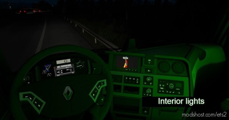 Interior Light For ALL Trucks [1.35.X – 1.36.X] for Euro Truck Simulator 2
