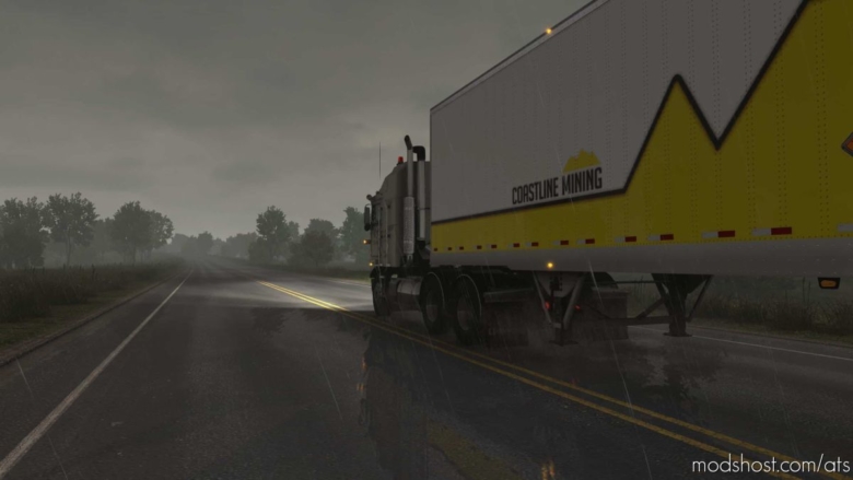 Realistic Rain V3.6 [1.38] for American Truck Simulator