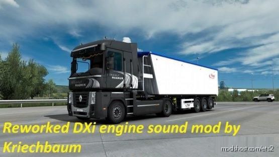 Renault DXI Engine Reworked Sound Mod for Euro Truck Simulator 2