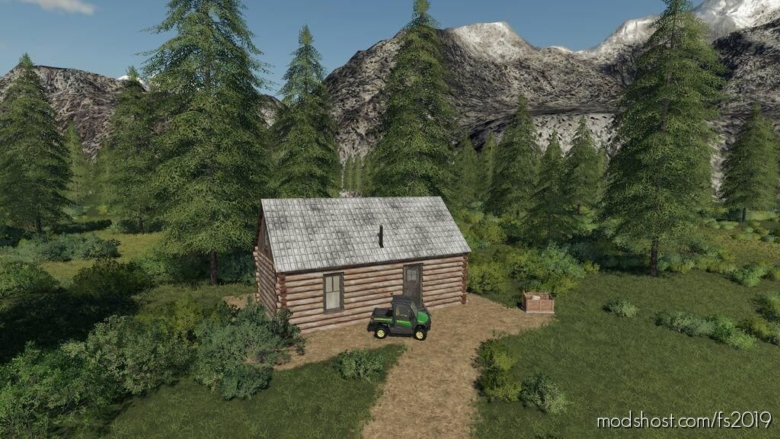 LOG Cabin (Farmhouse) for Farming Simulator 19