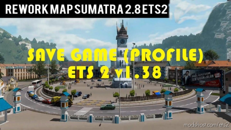 Sumatra Map Reworked Save Game Profile [1.38] for Euro Truck Simulator 2