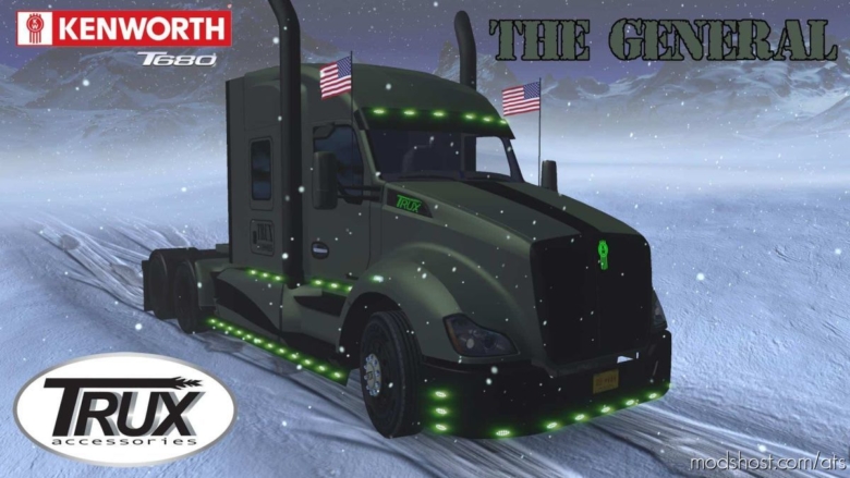 Kenworth T680 The General Truck [1.38.X] for American Truck Simulator