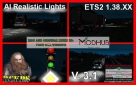 AI Realistic Lights V3.1 [1.38.X] for Euro Truck Simulator 2