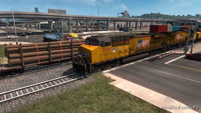 Long Trains Addon For Improved Trains V3.5 [1.38.X] for American Truck Simulator