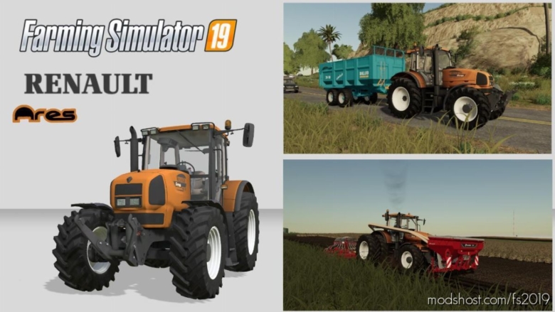 Renault Ares 836 RZ for Farming Simulator 19