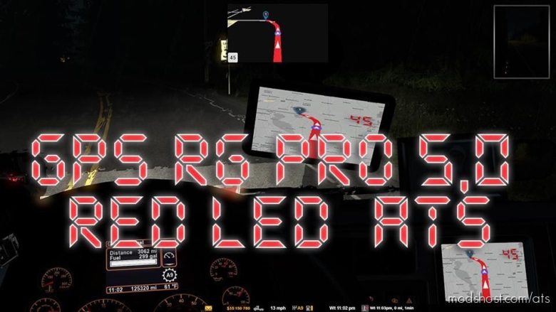 GPS RG PRO RED LED V5.0 for American Truck Simulator