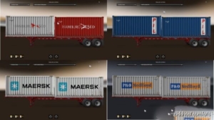 Cargo Pack For Real Shipping Container Companies [1.38] for American Truck Simulator