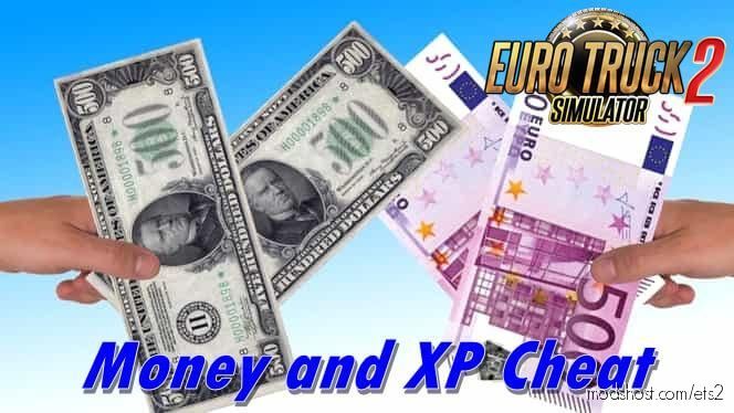Money And XP Cheat [1.38] for Euro Truck Simulator 2