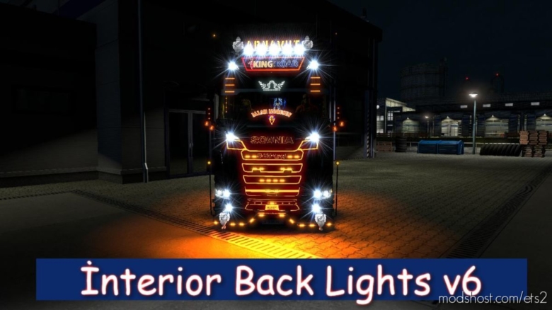Interior Back Lights V6 [1.38] for Euro Truck Simulator 2