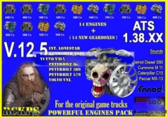 Pack Powerful Engines + Gearboxes V12.5 [1.38.X] for American Truck Simulator