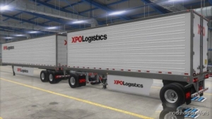 XPO Logistics Trailer Skin For SCS BOX Trailer ALL Types V1.38 for American Truck Simulator