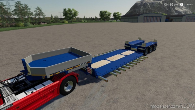 Goldhofer LOW Loader With Extensions for Farming Simulator 19