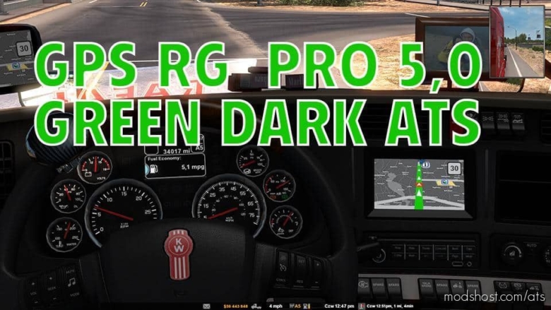 GPS RG PRO Green Dark V5.0 for American Truck Simulator