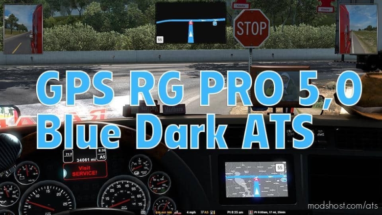GPS RG PRO Blue Dark V5.0 for American Truck Simulator