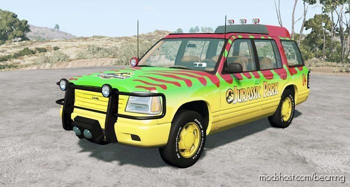 Gavril Roamer Tour CAR Jurassic Park V4.1.5 for BeamNG.drive