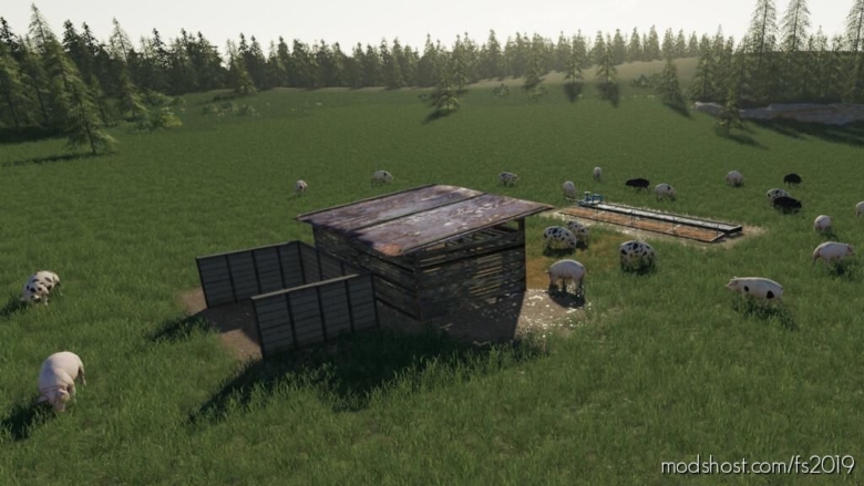 Open PIG Pasture for Farming Simulator 19
