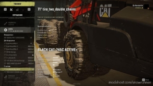 SnowRunner Truck Mod: Black Cat-745C Active+ V1.4 (Image #10)