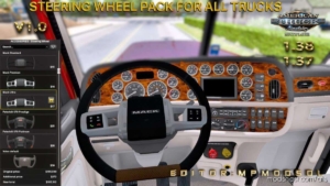 Steering Wheel Pack For ALL Trucks [1.38] for American Truck Simulator