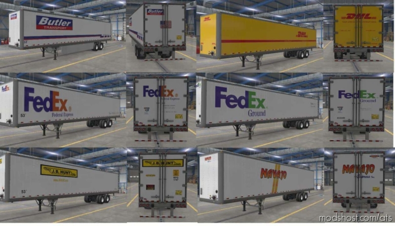 US Trailers Pack [1.38.X] for American Truck Simulator