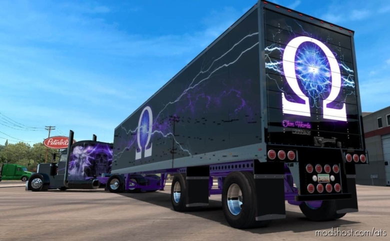 The Cs53Tr BOX Trailer for American Truck Simulator