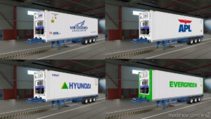 ETS2 Mod: Real Container Trailer Mod 1.35 - 1.38 (Image #3)